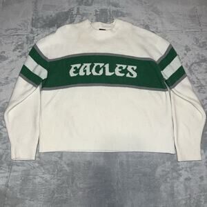 Abercrombie & Fitch Philadelphia Eagles NFL Crew Oversized Sweater Unisex L